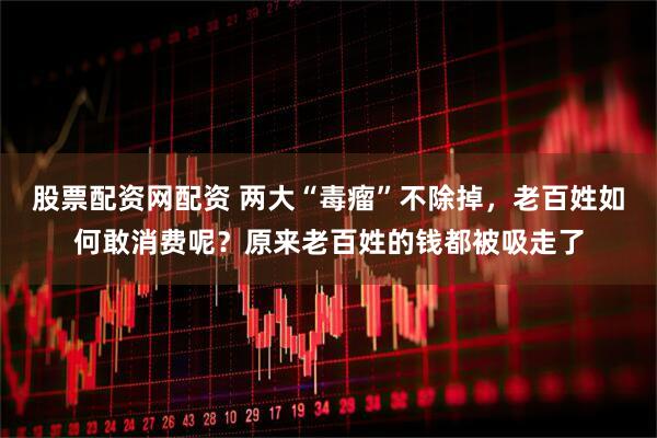 股票配资网配资 两大“毒瘤”不除掉,老百姓如何敢消费呢?原来老百姓的钱都被吸走了